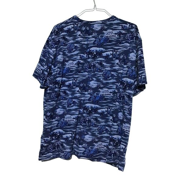 Polo Ralph Lauren Blue Mesh Hawaiian Cotton Shirt 1X Mens - Picture 2 of 7